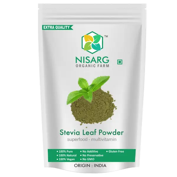 Nisarg Organic Farm Organic Stevia Leaf Powder 1 Kg