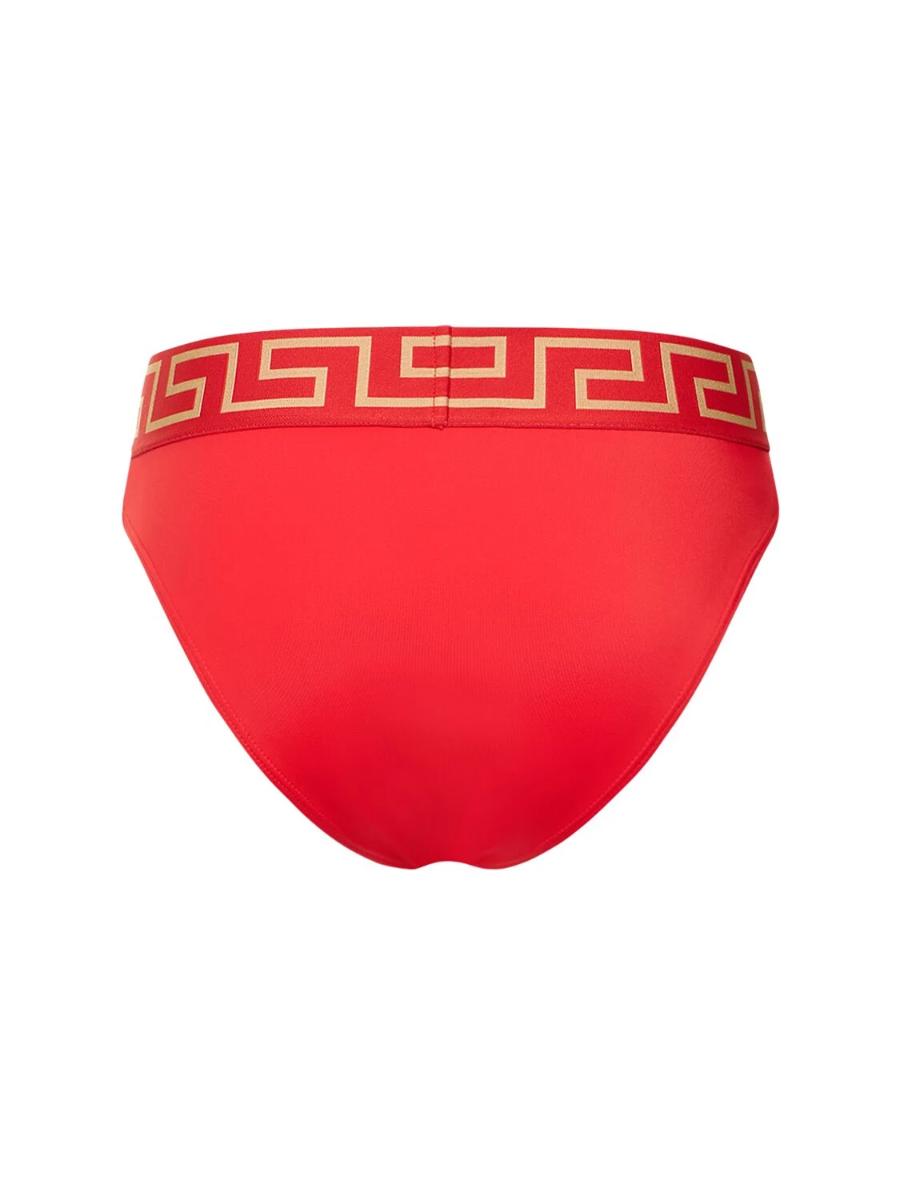 베르사체 여성 수영복 Greca logo bikini bottoms VERSACE