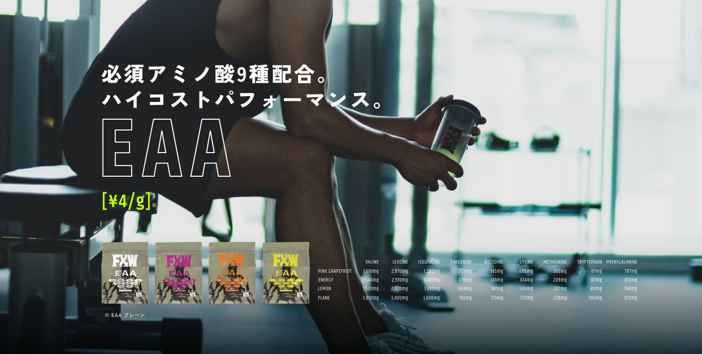 強度の高いトレーニングを最高のコスパで。BCAA