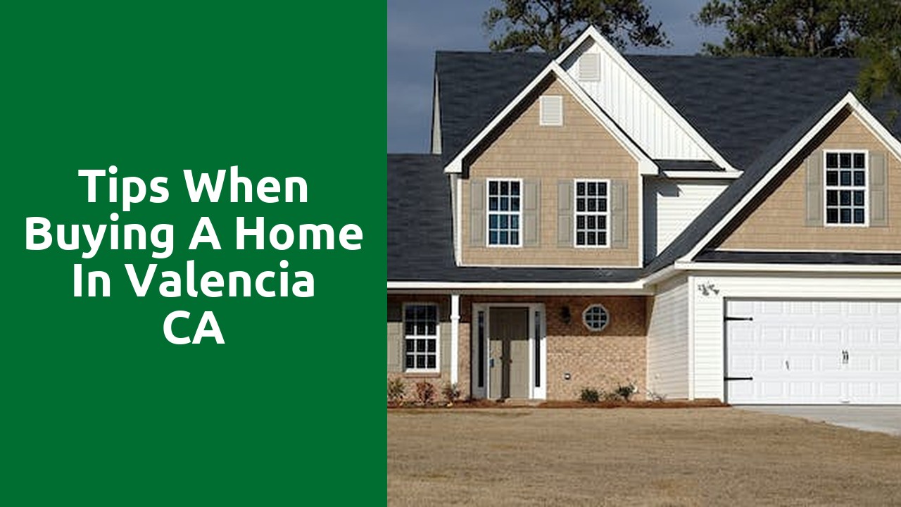 Tips When Buying A Home In Valencia CA