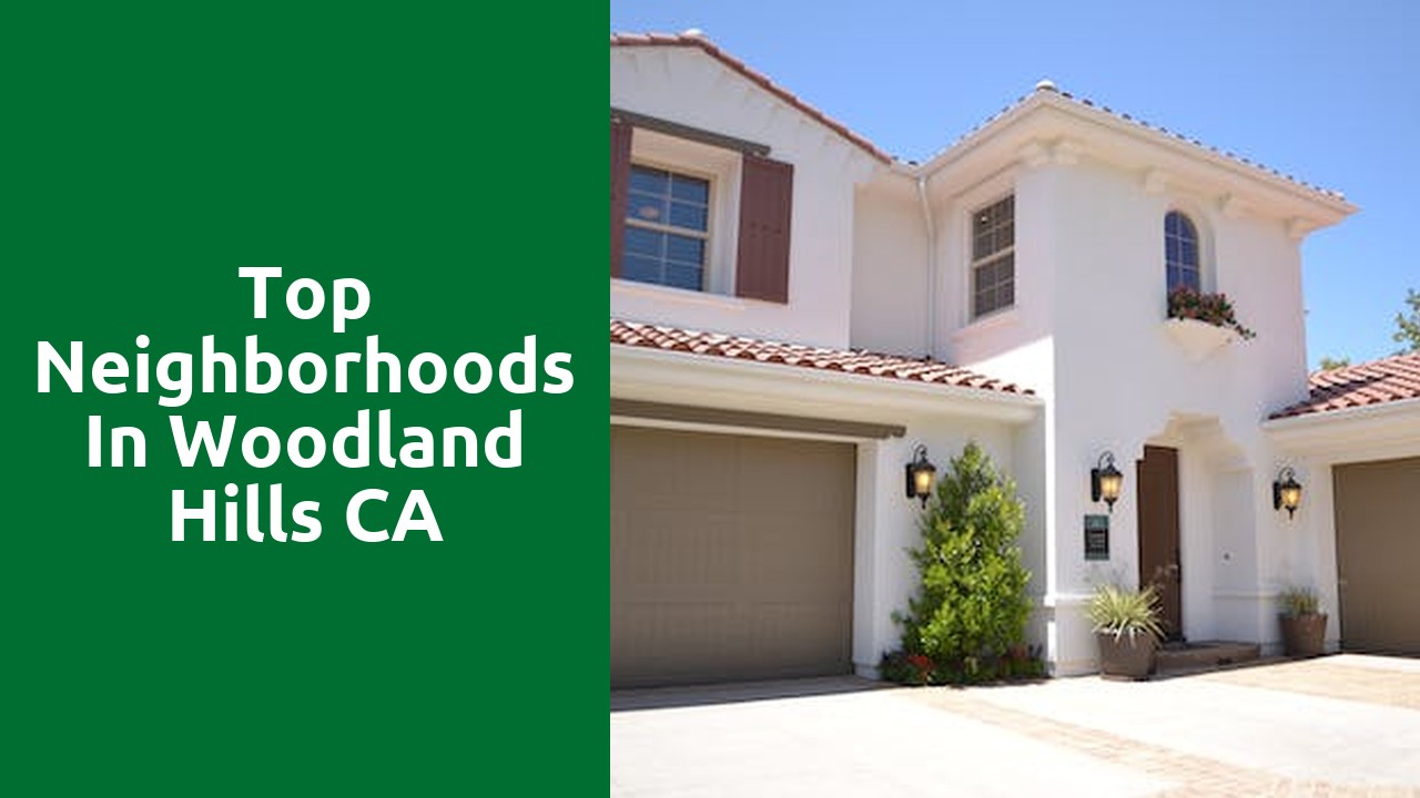 Top Neighborhoods In Woodland Hills CA