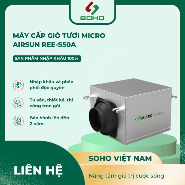 Máy cấp gió tươi Micro AirSun Ree-S50A