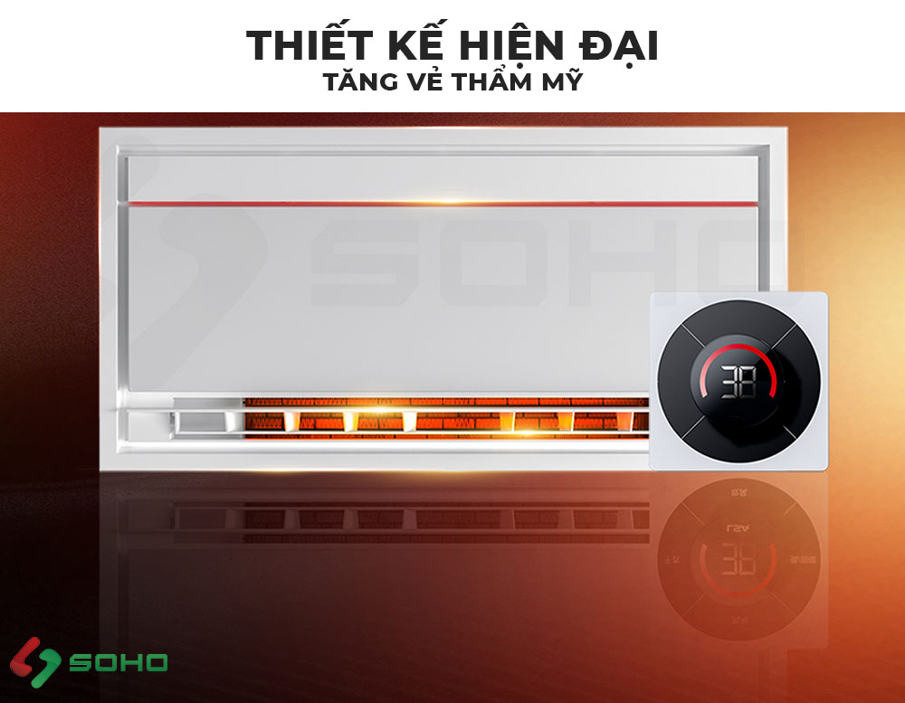 Quạt sưởi âm trần SOHO AIR Premium 1 Quạt sưởi âm trần SOHO AIR Premium