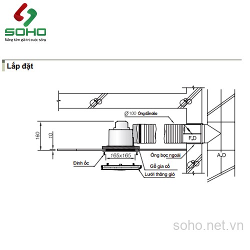 Quạt Thông Gió Âm Trần Himpel C2-100LM 5 Quạt Thông Gió Âm Trần Himpel C2-100LM - Ảnh 5