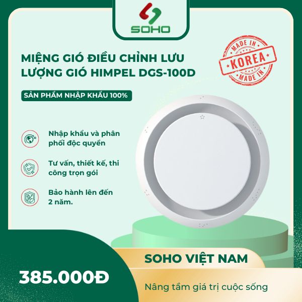 Miệng gió điều chỉnh lưu lượng gió Himpel DGS-100D 6 Miệng gió điều chỉnh lưu lượng gió Himpel DGS-100D - Ảnh 6