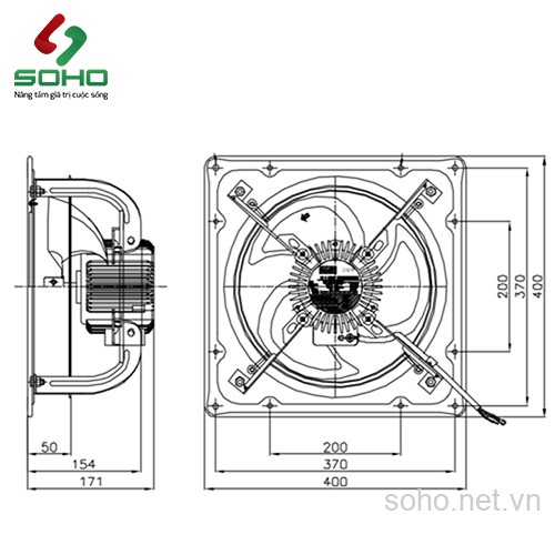 Quạt Thông Gió Gắn Tường Fanzic TFP-F30BSE 4 Quạt Thông Gió Gắn Tường Fanzic TFP-F30BSE - Ảnh 4