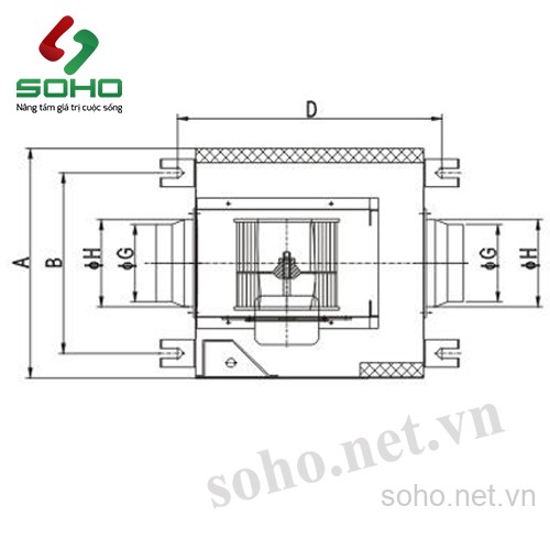 Quạt cấp gió tươi 1 chiều XINGYI KFV-20DP 2 Quạt cấp gió tươi 1 chiều XINGYI KFV-20DP - Ảnh 2