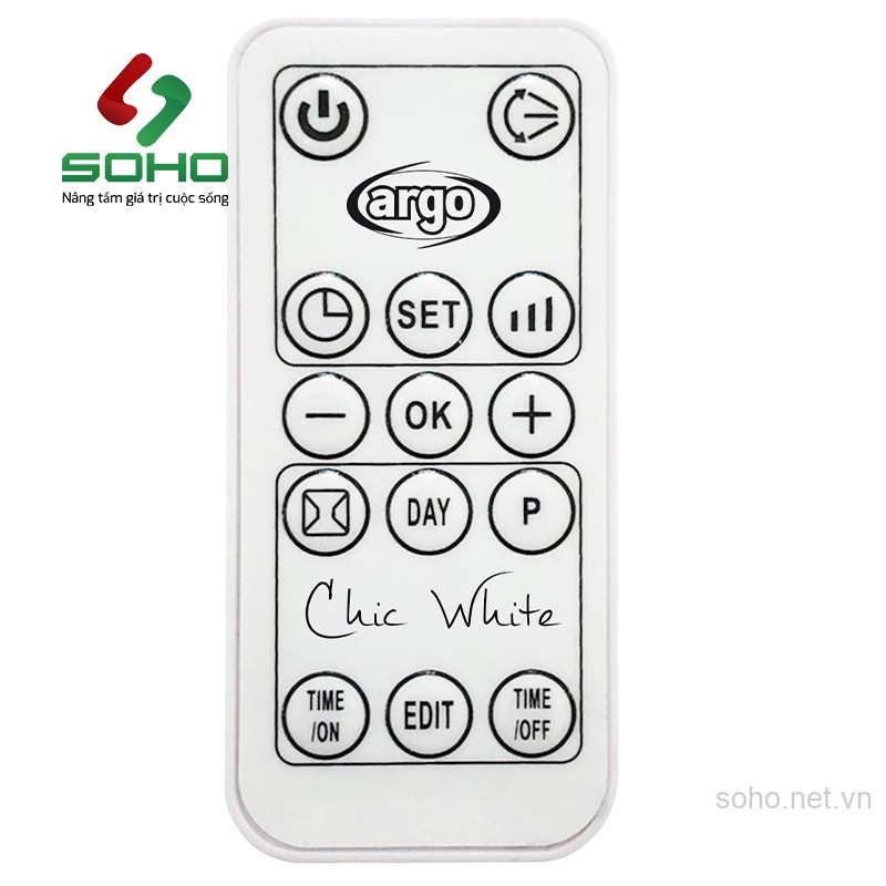 Quạt sưởi treo tường ARGO CHIC WHITE ITALY 4 Quạt sưởi treo tường ARGO CHIC WHITE ITALY - Ảnh 4