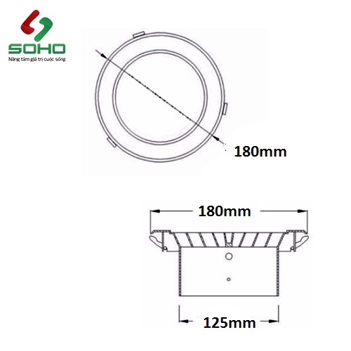Miệng gió Micro Airsun Ree-AO-D125 2 Miệng gió Micro Airsun Ree-AO-D125 - Ảnh 2