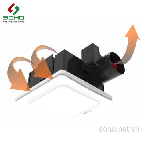 Quạt Thông Gió Kết Hợp Đèn Led Himpel FZD-L90SH 2 Quạt Thông Gió Kết Hợp Đèn Led Himpel FZD-L90SH - Ảnh 2