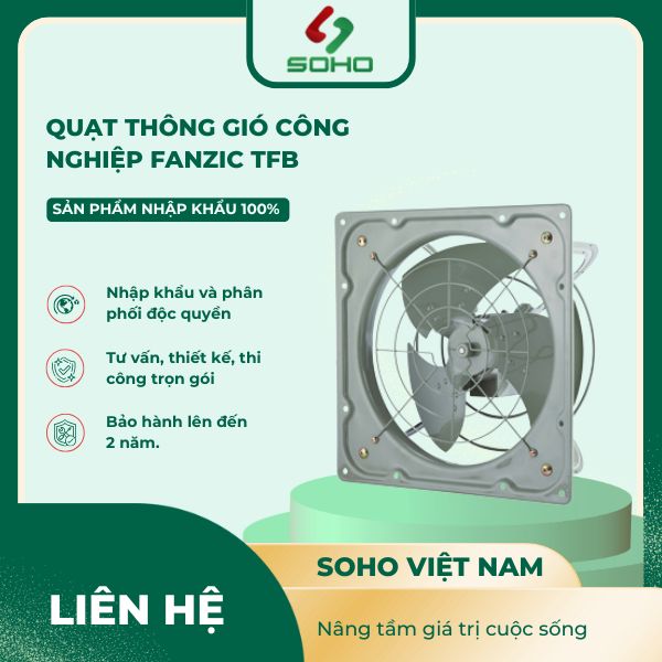 Quạt thông gió công nghiệp Fanzic TFB