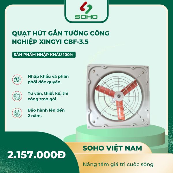 Quạt hút gắn tường công nghiệp XingYi CBF-3.5