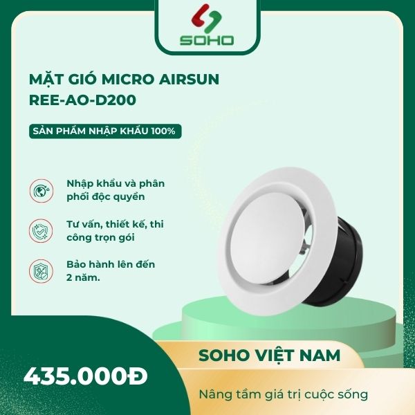 Miệng gió Micro Airsun Ree-AO-D200