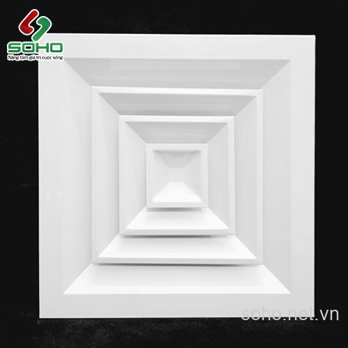 Miệng Gió Vuông Nan Nhôm Kích Thước 350x350 4 Miệng Gió Vuông Nan Nhôm Kích Thước 350x350 - Ảnh 4