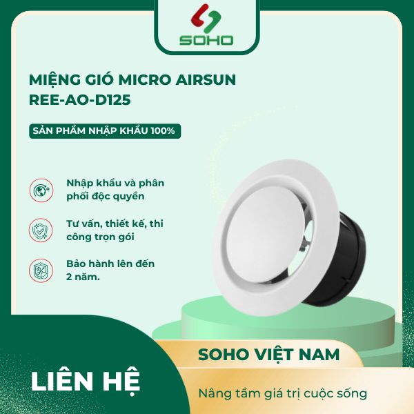 Miệng gió Micro Airsun Ree-AO-D125