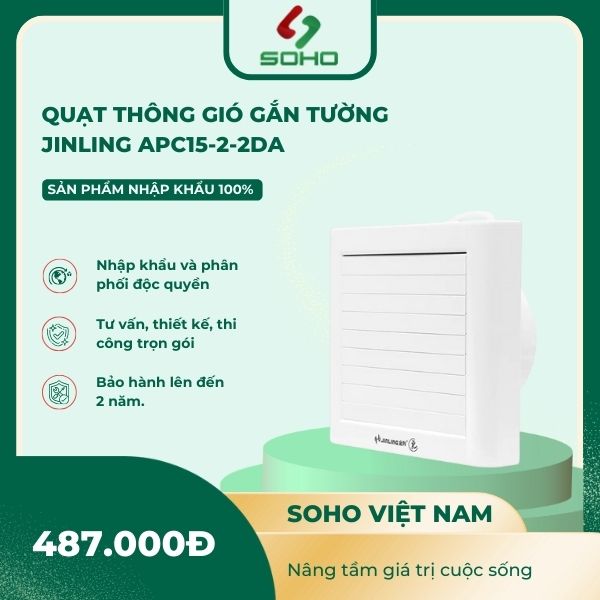 Quạt thông gió gắn tường Jinling APC15-2-2DA