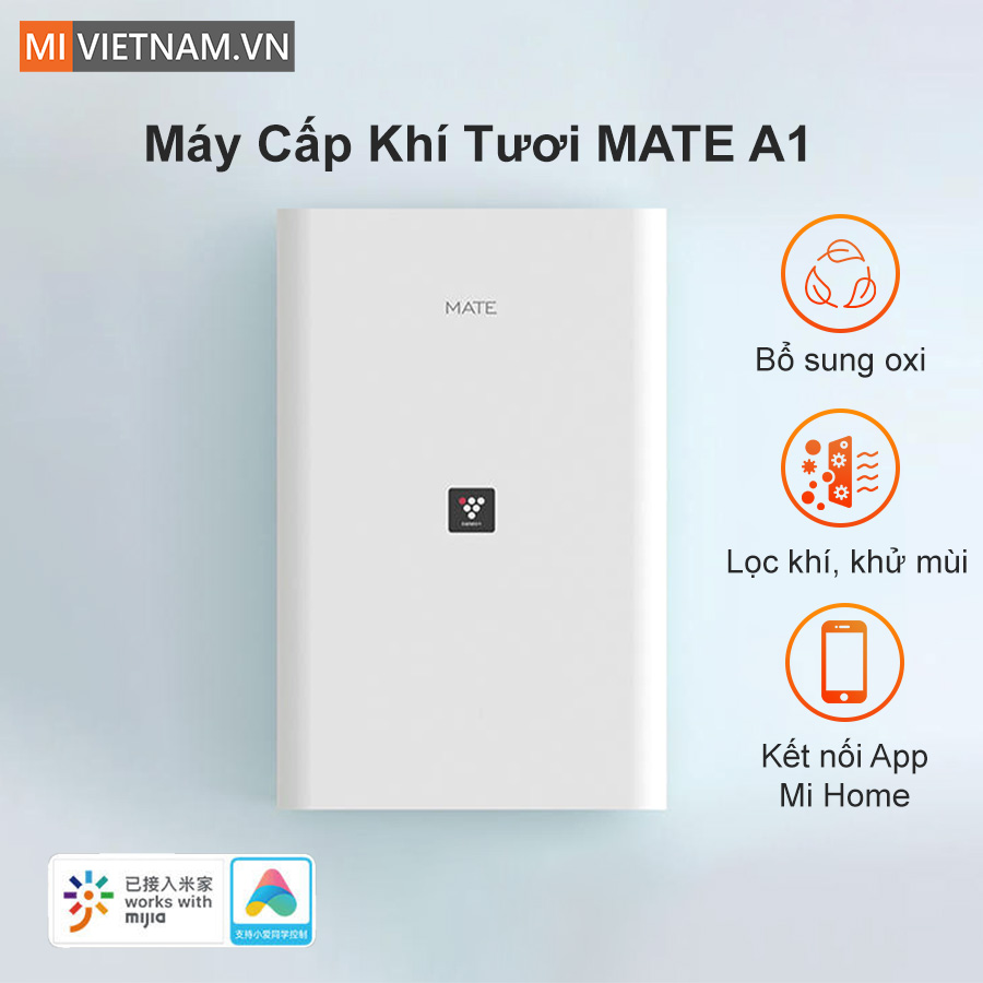 Máy cấp khí tươi Mate A1 – Lắp đặt dễ dàng, không cần khoan đục 1 Máy cấp khí tươi Mate A1 – Lắp đặt dễ dàng, không cần khoan đục