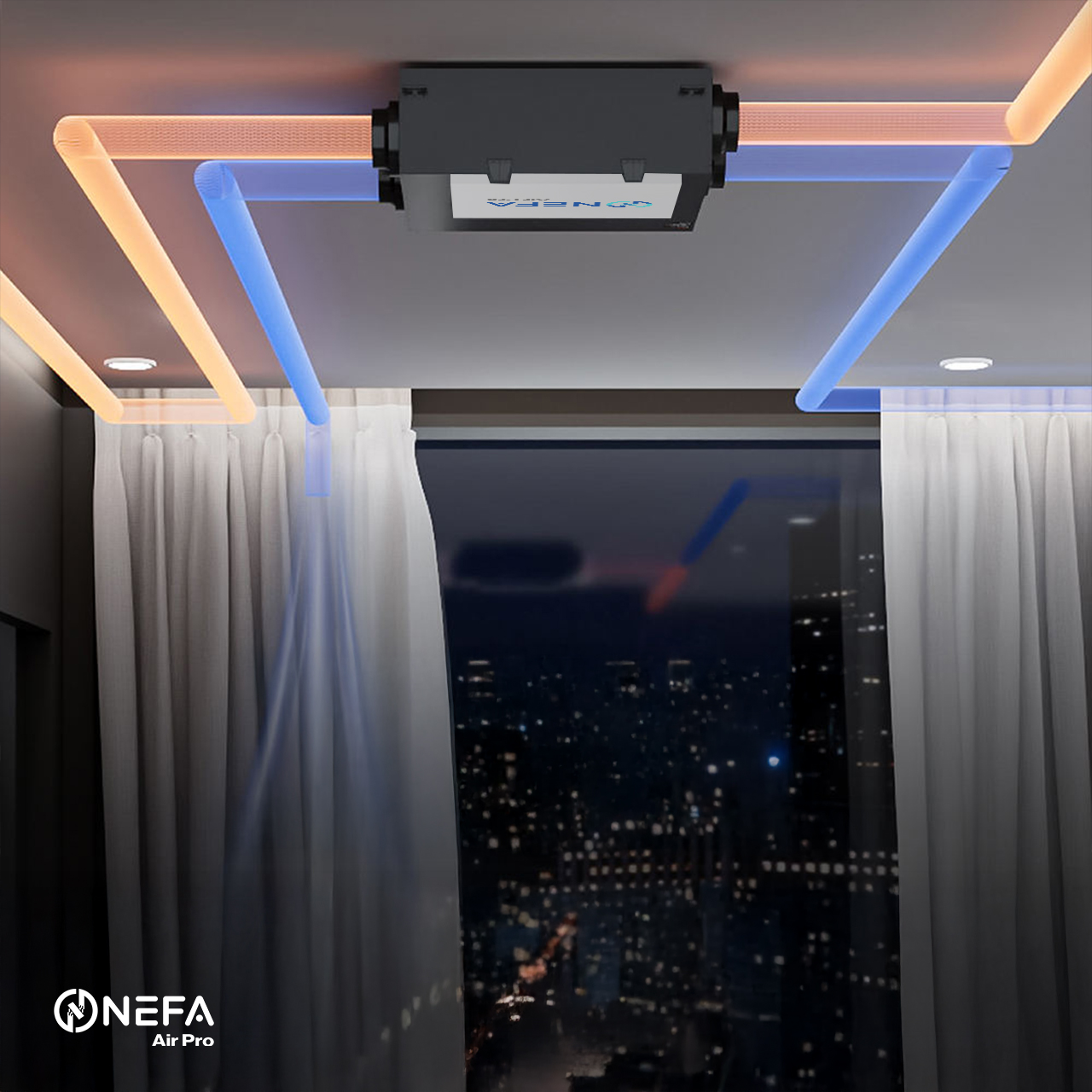 sản phẩm Máy Cấp Khí Tươi Hồi Nhiệt Hai Chiều Cửa Trên