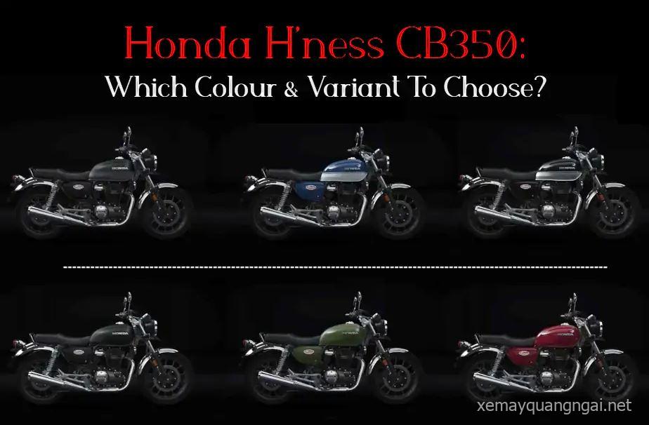 Mẫu xe mới Honda CB350 H’ness có những màu gì ?