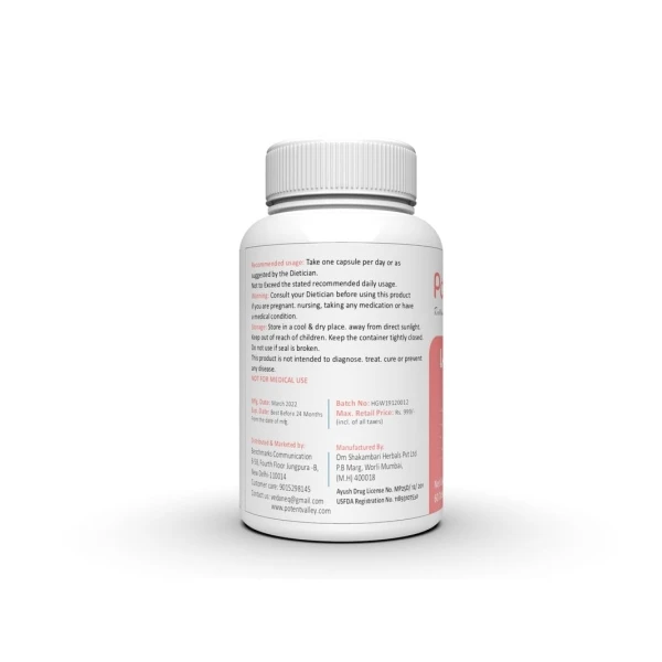 NutriVitals L Glutathione 800mg Capsules - 60 Capsule