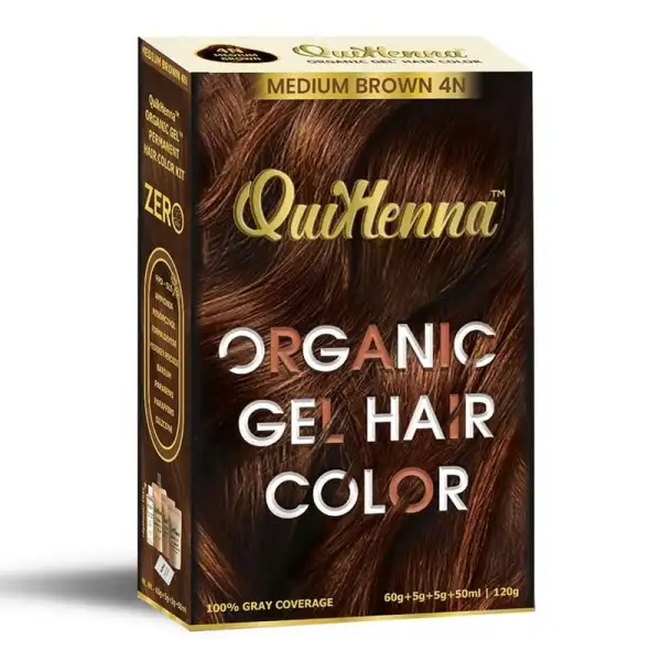 byPureNaturals QuikHenna Organic Hair Colour Gel 4N Medium Brown
