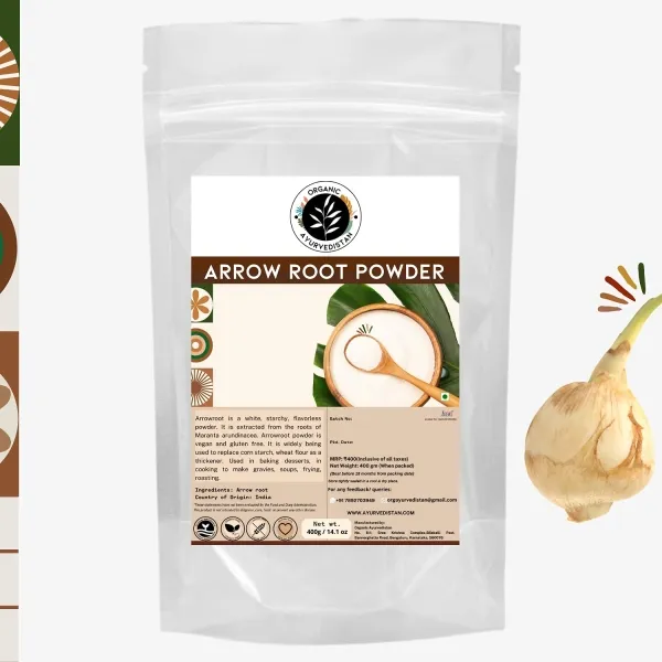 Organic Ayurvedistan Arrow Root Powder, 400g