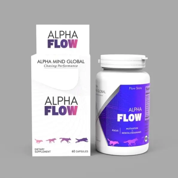 Alpha Flow- Uridine Monophosphate, Nootropic, CDP Choline, ALCAR (Acetyl L  Carnitine), Huperzine, Caffiene, Forskolin