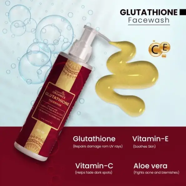 Simply Herbal Glutathione Face Wash | Pigmentation Face Wash | Facewash  with Vitamin C & E,
