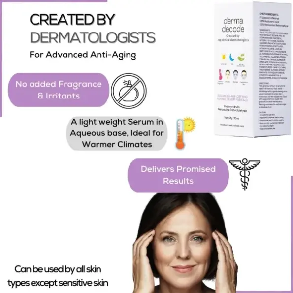 Derma Ecode Derma Decode Advanced 1% Retinol + 0.5% Retinaldehyde (Retinal) Night Serum
