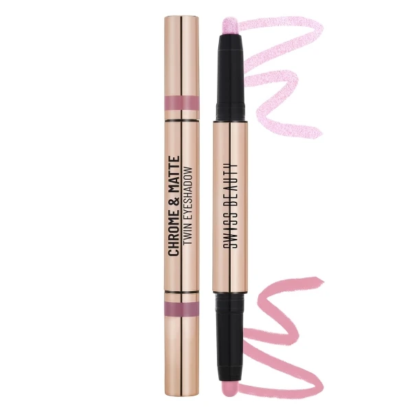 Swiss Beauty Chrome & Matte Twin Eyeshadow Stick Shade - Autumm