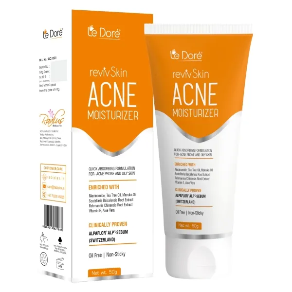 Le Dore RevivSkin Acne Moisturizer Gel Enriched with Niacinamide
