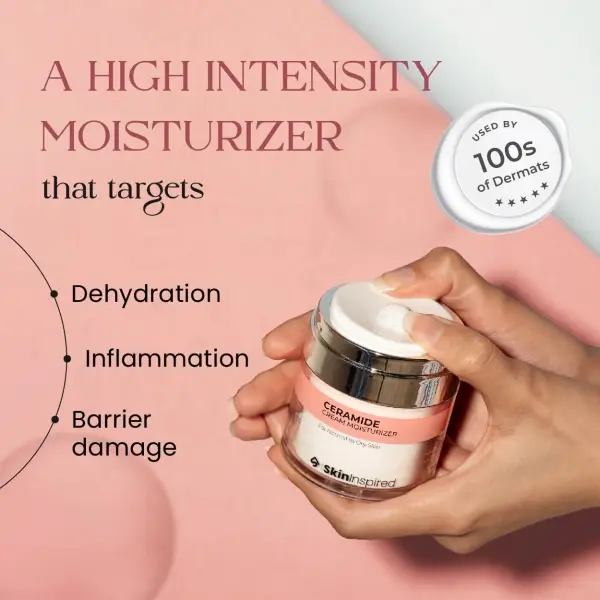SkinInspired Ceramide Moisturizer Cream, For Inflammation, Barrier