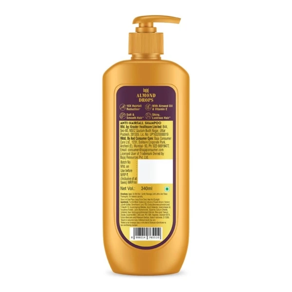 Bajaj Almond Drops Anti Hairfall Shampoo with Almond Oil Vitamin