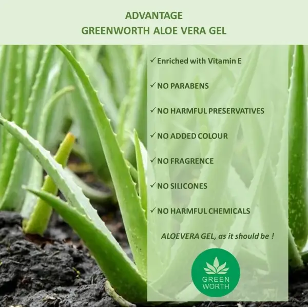 Greenworth Pure Aloe Vera Gel 200 gm