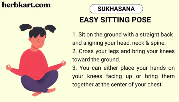 EASY SITTING POSE (SUKHASANA)