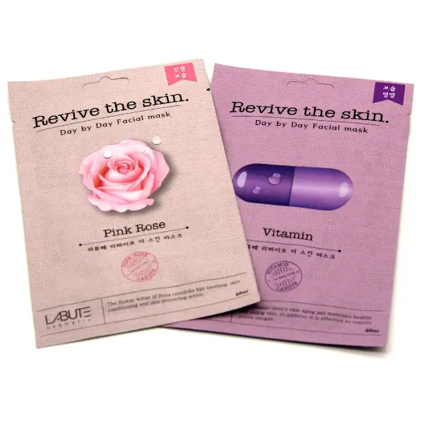 Labute Pink Rose & Vitamin Facial Mask (Pack of 2)