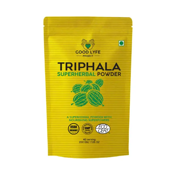 Good Lyfe Project 100 Organic Triphala Powder, 200 gm, Effective For