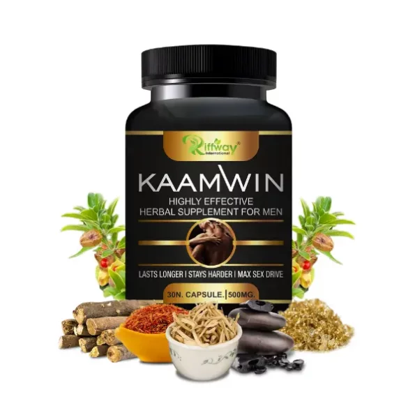 Riffway Kaamwin Sexual Capsules For Helps To Improves Your Sexual Stamina & Performance, 30 Capsules available on Herbkart