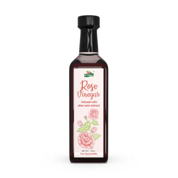 Dr. Patkar's Rose Vinegar Infused With Aloevera Extract, 100 ml, DRPACV_RV_100-1.webp, DRPACV RV 100 1