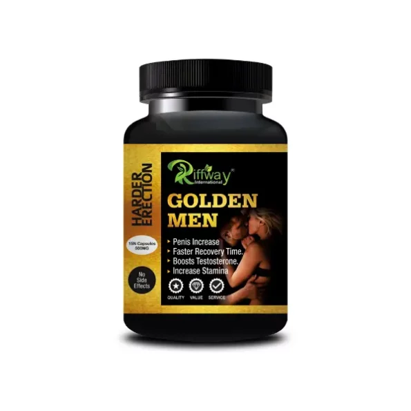 Riffway Golden Men Sexual Capsules For Male's Sex Power Booster/Increases Size, 15 Capsules available on Herbkart