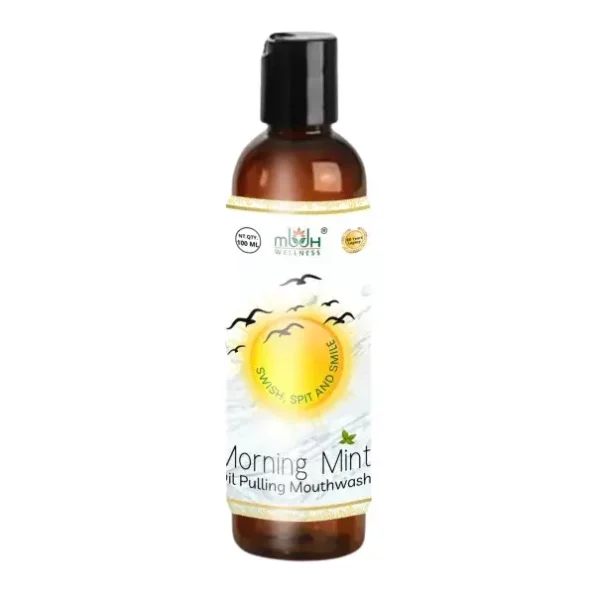 MBDH Wellness Morning Mint & Nightly Reset Oil Pulling Mouth Wash Combo , 200gm available on Herbkart