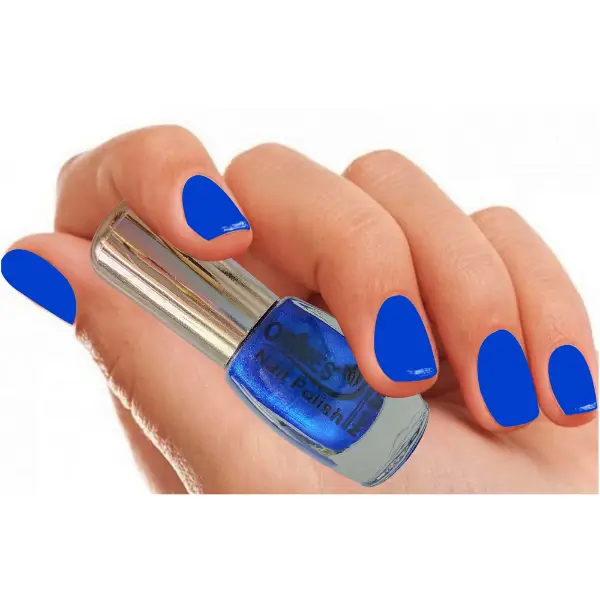 Confident | Bright Blue Shimmer Gel Nail Polish | Enova Cosmetics