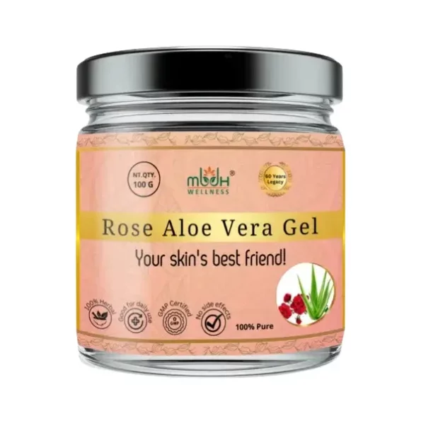 MBDH Wellness Rose Aloe Vera Gel , 100gm available on Herbkart