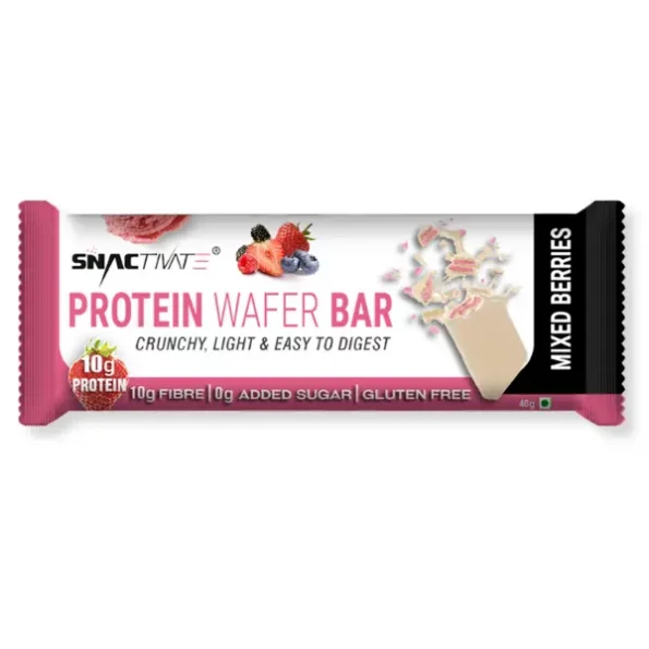 Protein Wafer Bar, Mixed Berries, Pack Of 6