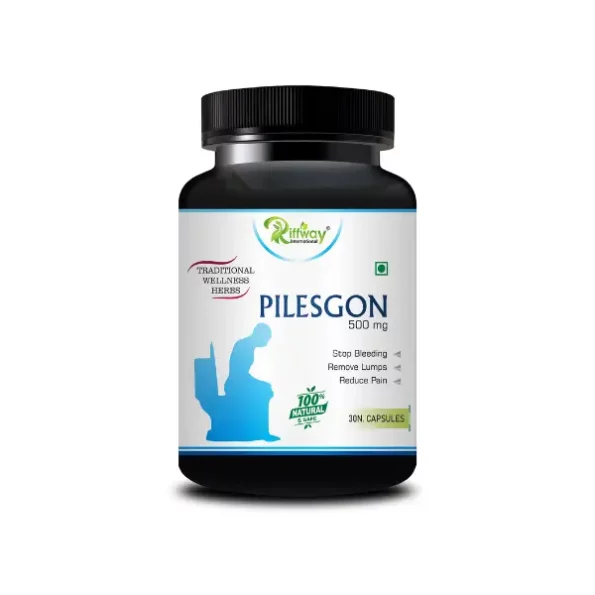 Riffway Pilesgon Herbal Capsules For Piles Relief available on Herbkart