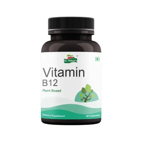 Dr. Patkar's Vitamin B12-60 Veg Capsules, DRPVitaminB_12-1.webp, DRPVitaminB 12 1