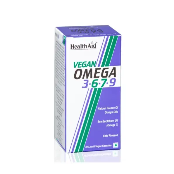 HealthAid Vegan Omega 3.6.7.9, 30 Capsules available on Herbkart