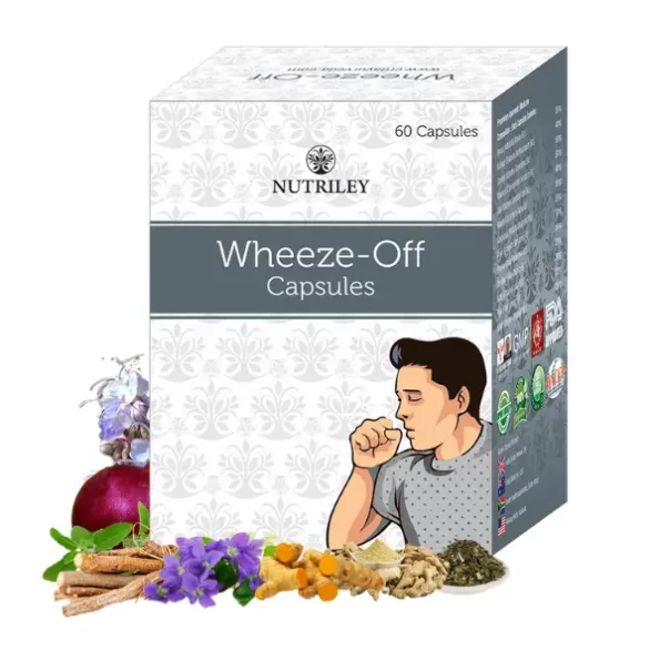 Nutriley Wheeze-Off Cough and Cold Care Capsules, 60 Capsules available on Herbkart