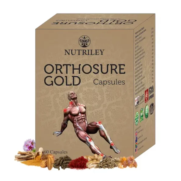 Nutriley Orthosure Gold Joint Pain & Arthritis Capsules, 60 Capsules available on Herbkart