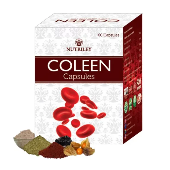 Nutriley Coleen Iron Supplement Capsules, 60 Caps, NLY-CLN-CPS-1.webp, NLY CLN CPS 1